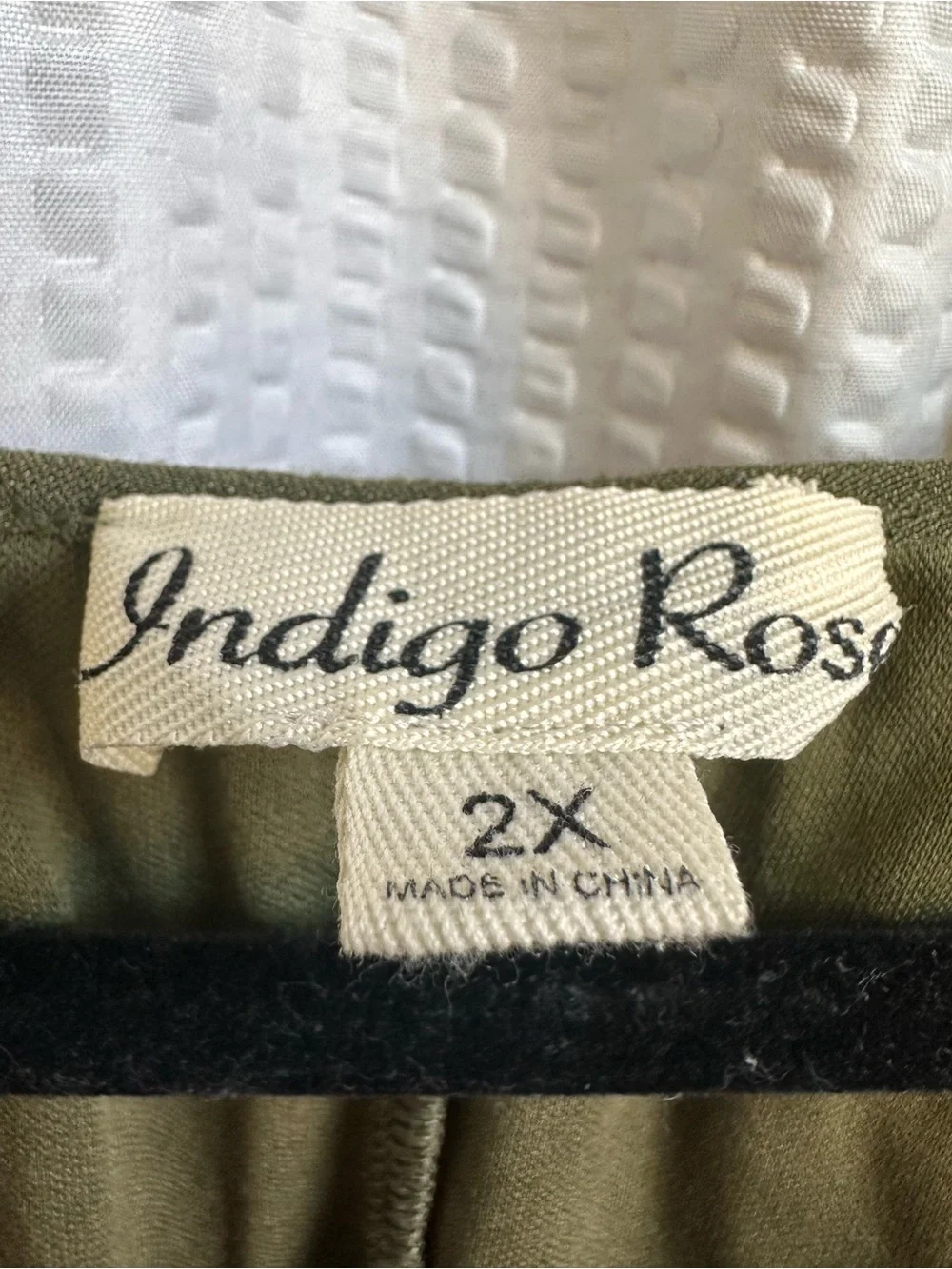Olive Green Mini Dress with Crochet Sleeve Detail